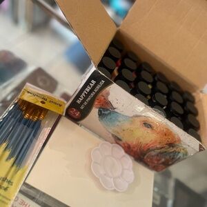 Happy Bear Acrylic Paint Set with Brushes